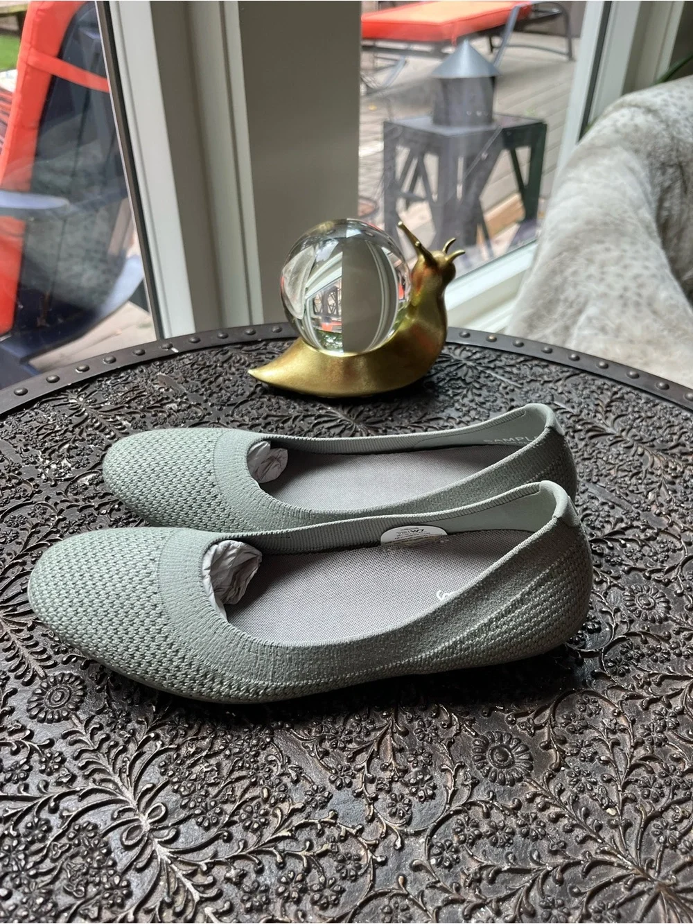 NEW ALLBIRDS TREE BREEZER BALLET FLATS IN PALE SAGE GREEN
